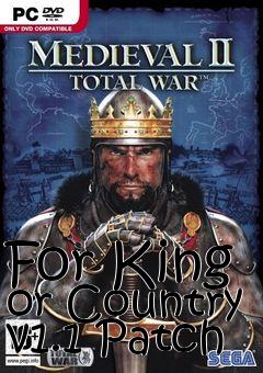 Box art for For King or Country v1.1 Patch