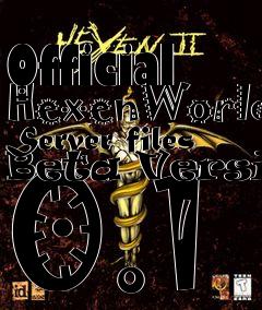 Box art for Official HexenWorld Server files Beta Version 0.1