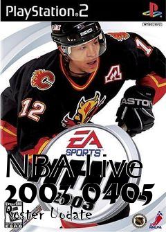 Box art for NBA Live 2003 0405 Roster Uodate
