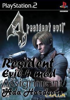 Box art for Resident Evil 4 mod Assignment Ada Hardcore