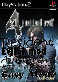 Box art for Resident Evil 4 mod Assignment Ada Hardcore Easy Mode