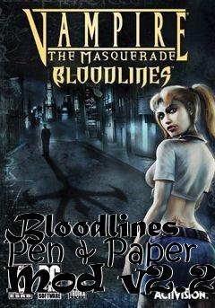 Box art for Bloodlines Pen & Paper Mod v2.275
