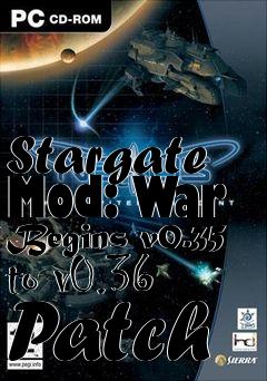 Box art for Stargate Mod: War Begins v0.35 to v0.36 Patch