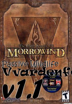 Box art for Passive Wildlife Vvardenfell v1.1
