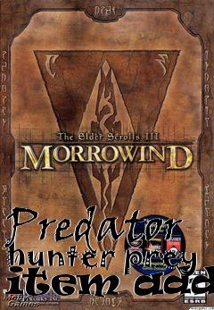 Box art for Predator hunter prey item addon