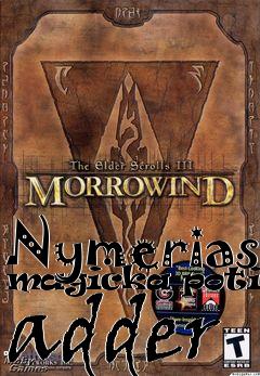 Box art for Nymerias magicka potions adder