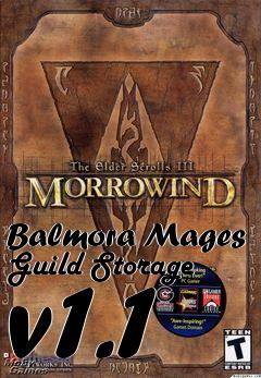 Box art for Balmora Mages Guild Storage v1.1