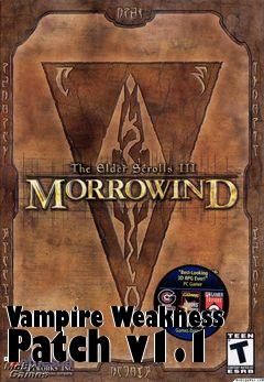 Box art for Vampire Weakness Patch v1.1