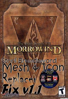 Box art for Steel Broadsword Mesh & Icon Replacer Fix v1.1