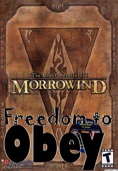 Box art for Freedom to Obey