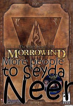 Box art for More people to Seyda Neen