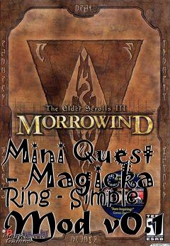 Box art for Mini Quest - Magicka Ring - Simple Mod v0.1