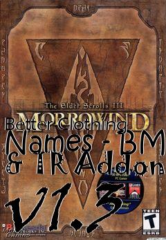 Box art for Better Clothing Names - BM & TR Addon v1.3