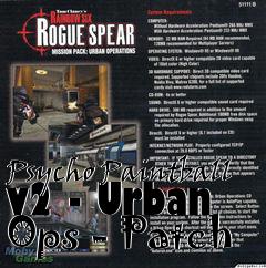 Box art for Psycho Paintball v2 - Urban Ops - Patch