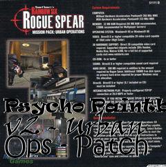 Box art for Psycho Paintball v2 - Urban Ops - Patch