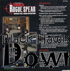 Box art for Black Hawk Down