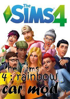 Box art for The Sims 4 : rainbow car mod