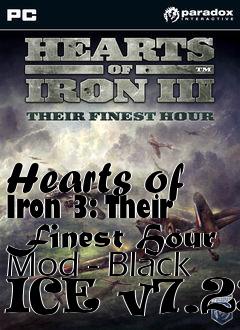 Box art for Hearts of Iron 3: Their Finest Hour Mod - Black ICE v7.23