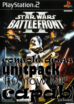 Box art for console acessed unitpack 1.0 now MP capable