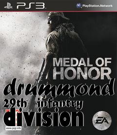 Box art for drummond 29th  infantry division