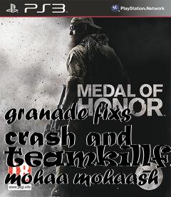 Box art for granade fixs crash and teamkillfix mohaa mohaash