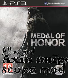 Box art for Allies and Axis sniper scope mod