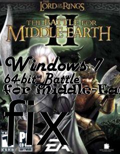 Box art for Windows 7 64-bit Battle for Middle-Earth fix