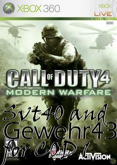 Box art for Svt40 and Gewehr43 for COD 1