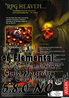 Box art for The Temple of Elemental Evil Vampire Style Portraits for Co8 ModPack 5.8.0 NC