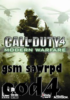 Box art for gsm sawrpd cod4