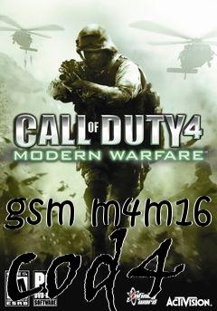 Box art for gsm m4m16 cod4