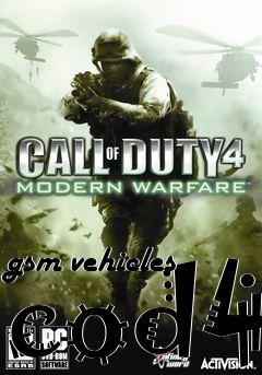 Box art for gsm vehicles cod4