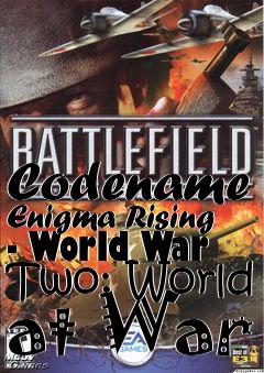 Box art for Codename Enigma Rising - World War Two: World at War