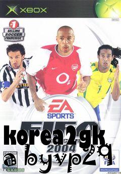 Box art for korea2gk a byvp29