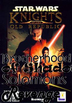 Box art for Brotherhood of Shadow: Solomons Revenge