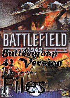 Box art for Battlegroup 42 Version 1.6 Server Files