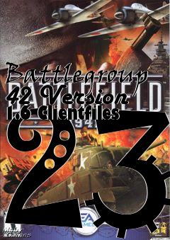 Box art for Battlegroup 42 Version 1.6 Clientfiles 23