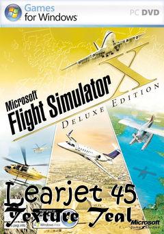 Box art for Learjet 45 Texture Teal