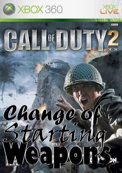 Box art for Change of Starting Weapons