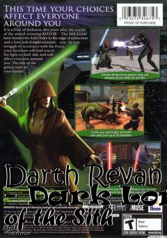 Box art for Darth Revan - Dark Lord of the Sith