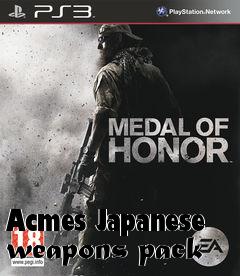 Box art for Acmes Japanese weapons pack