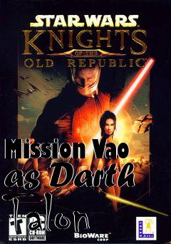 Box art for Mission Vao as Darth Talon