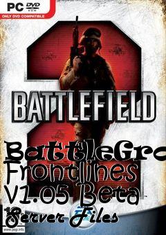 Box art for BattleGroup Frontlines v1.05 Beta Server Files