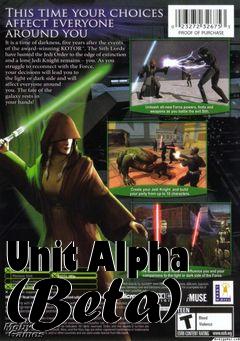 Box art for Unit Alpha (Beta)