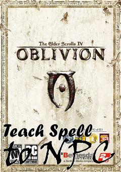 Box art for Teach Spell to NPC