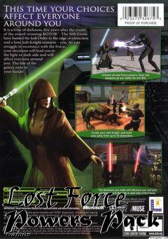Box art for Lost Force Powers Pack