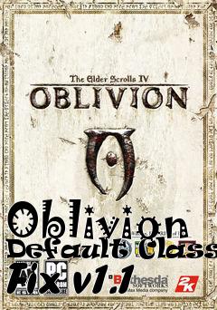 Box art for Oblivion Default Classes Fix v1.1