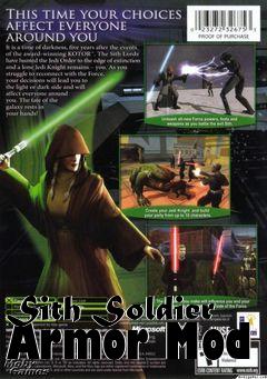 Box art for Sith Soldier Armor Mod