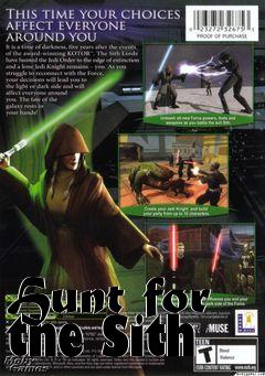 Box art for Hunt for the Sith