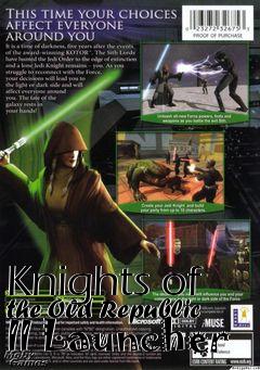 Box art for Knights of the Old Republic II Launcher